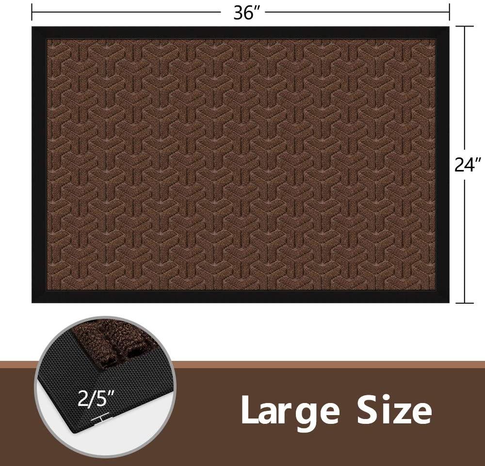 AMAGABELI GARDEN & HOME Amagabeli Large Outdoor Door Mats Rubber