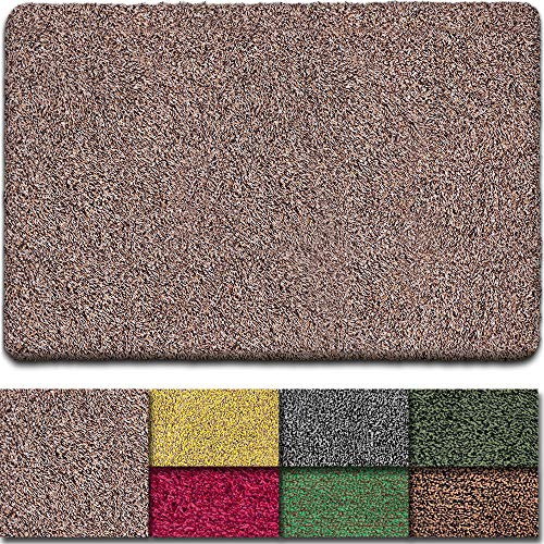 Indoor Doormat Super Absorbs Mud Mat, Machine Washable Non-Slip