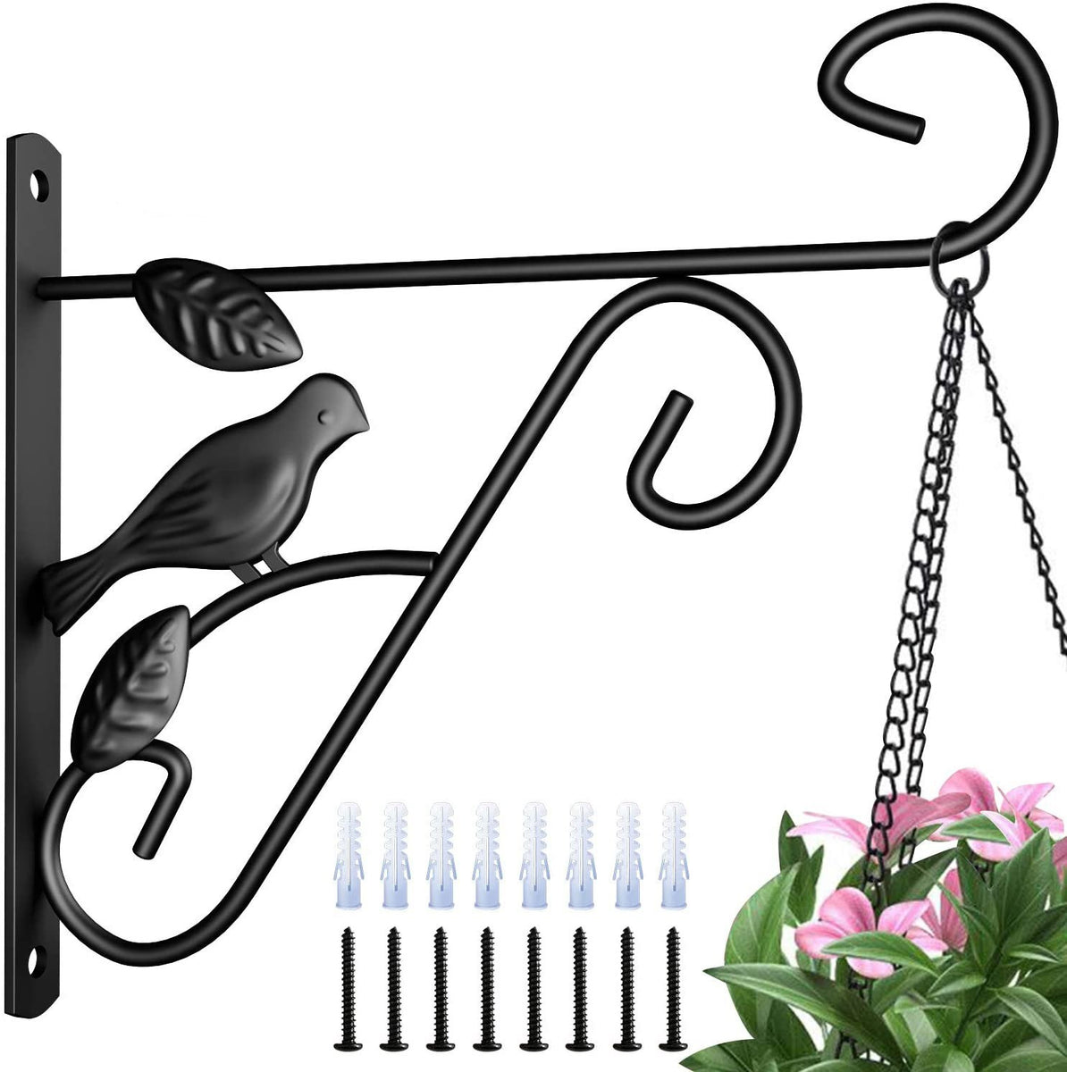 Amagabeli 2 Pack Hanging Plants Brackets 12 Wall Planter Hooks Hangers BG151