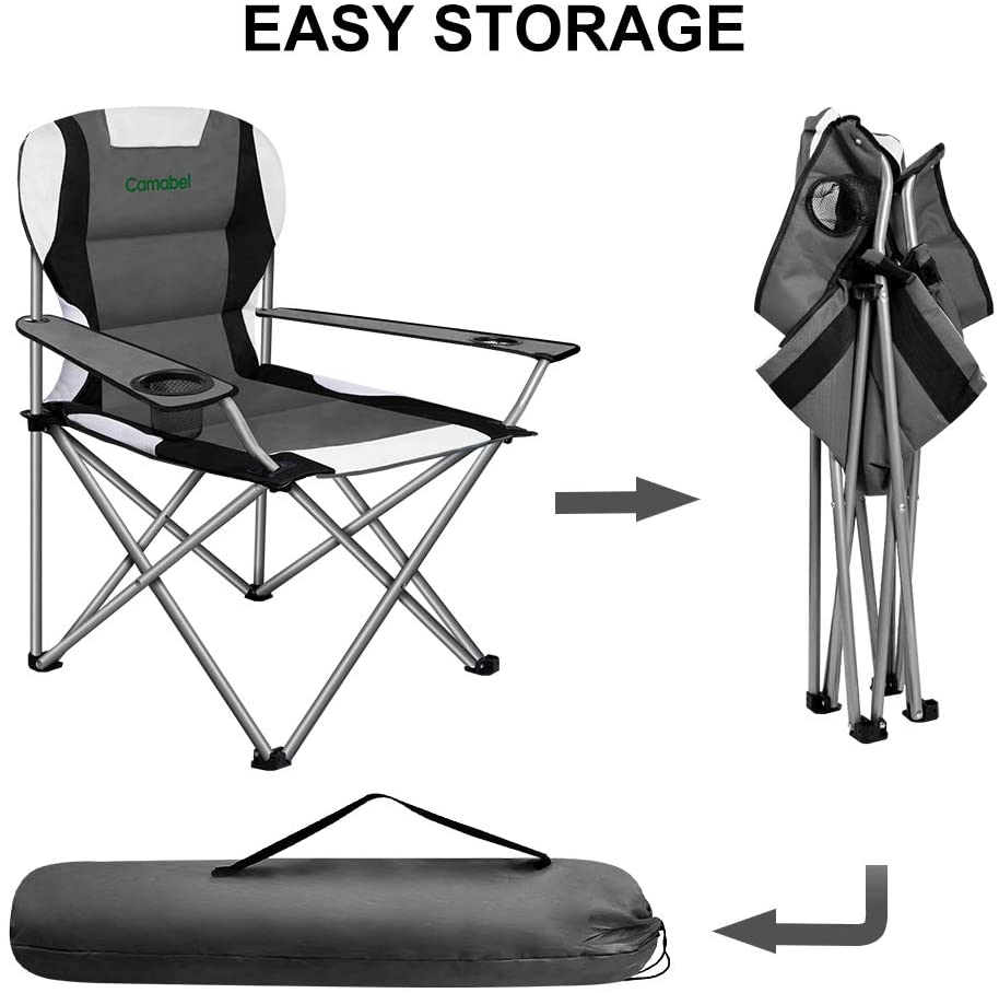 Camabel Folding Camping Chairs Outdoor Lawn Sports Chair Fold up Camp Amagabeli